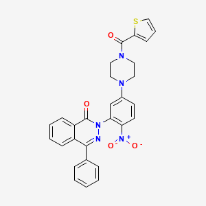 molecular formula C29H23N5O4S B4108523 2-{2-nitro-5-[4-(2-thienylcarbonyl)-1-piperazinyl]phenyl}-4-phenyl-1(2H)-phthalazinone 