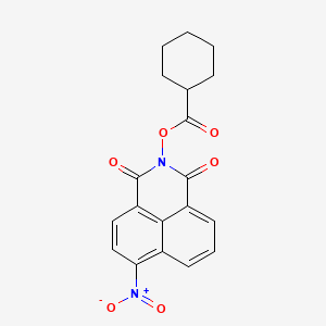 2-[(cyclohexylcarbonyl)oxy]-6-nitro-1H-benzo[de]isoquinoline-1,3(2H)-dione