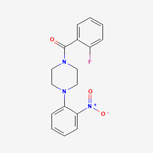 1-(2-fluorobenzoyl)-4-(2-nitrophenyl)piperazine