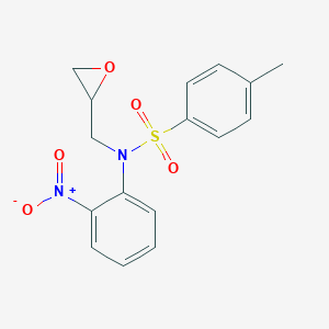 molecular formula C16H16N2O5S B410861 4-methyl-N-(2-nitrophenyl)-N-(oxiran-2-ylmethyl)benzenesulfonamide 