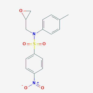 molecular formula C16H16N2O5S B410862 4-Nitro-N-oxiranylmethyl-N-p-tolyl-benzenesulfonamide 