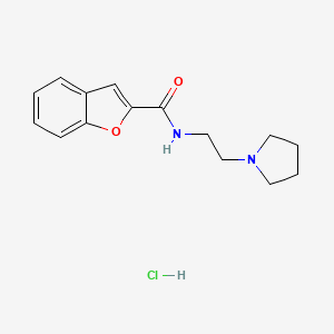 N-[2-(1-pyrrolidinyl)ethyl]-1-benzofuran-2-carboxamide hydrochloride