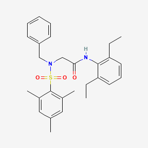 N~2~-benzyl-N~1~-(2,6-diethylphenyl)-N~2~-(mesitylsulfonyl)glycinamide