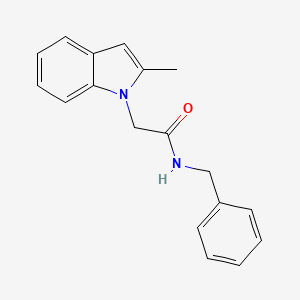 molecular formula C18H18N2O B4108679 N-benzyl-2-(2-methyl-1H-indol-1-yl)acetamide CAS No. 163629-13-8