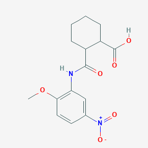 2-({5-Nitro-2-methoxyanilino}carbonyl)cyclohexanecarboxylic acid
