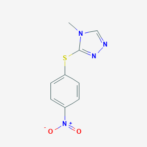 3-({4-nitrophenyl}sulfanyl)-4-methyl-4H-1,2,4-triazole