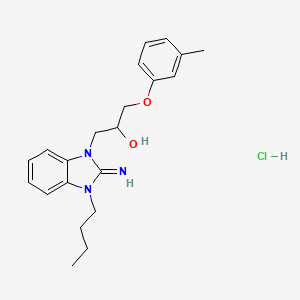 1-(3-butyl-2-imino-2,3-dihydro-1H-benzimidazol-1-yl)-3-(3-methylphenoxy)-2-propanol hydrochloride
