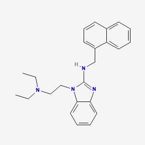 molecular formula C24H28N4 B4108744 1-[2-(diethylamino)ethyl]-N-(1-naphthylmethyl)-1H-benzimidazol-2-amine 