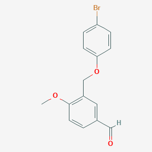 3-[(4-Bromophenoxy)methyl]-4-methoxybenzaldehyde