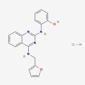 2-({4-[(2-furylmethyl)amino]-2-quinazolinyl}amino)phenol hydrochloride