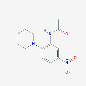 molecular formula C13H17N3O3 B410881 N-{5-nitro-2-piperidin-1-ylphenyl}acetamide 