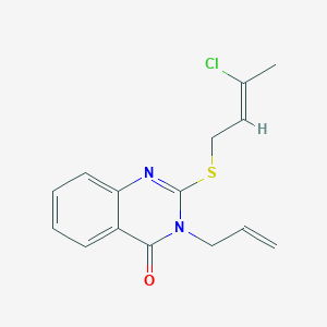 3-allyl-2-[(3-chloro-2-butenyl)sulfanyl]-4(3H)-quinazolinone