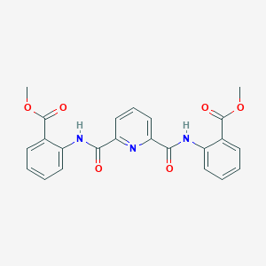 Methyl 2-{[(6-{[2-(methoxycarbonyl)anilino]carbonyl}-2-pyridinyl)carbonyl]amino}benzoate