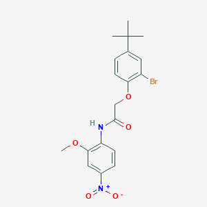 2-(2-bromo-4-tert-butylphenoxy)-N-(2-methoxy-4-nitrophenyl)acetamide