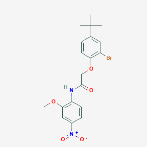 molecular formula C19H21BrN2O5 B4108864 2-(2-bromo-4-tert-butylphenoxy)-N-(2-methoxy-4-nitrophenyl)acetamide 