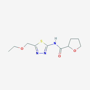 N-[5-(ethoxymethyl)-1,3,4-thiadiazol-2-yl]tetrahydro-2-furancarboxamide