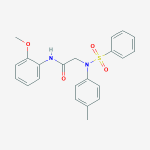 N-(2-methoxyphenyl)-2-[4-methyl(phenylsulfonyl)anilino]acetamide