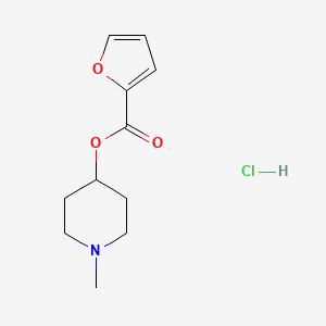 molecular formula C11H16ClNO3 B4108897 1-methyl-4-piperidinyl 2-furoate hydrochloride 