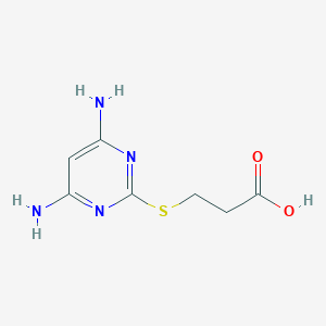 molecular formula C7H10N4O2S B410890 3-(4,6-Diamino-pyrimidin-2-ylsulfanyl)-propionic acid CAS No. 333409-96-4