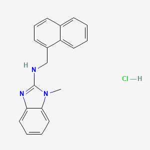 1-methyl-N-(1-naphthylmethyl)-1H-benzimidazol-2-amine hydrochloride