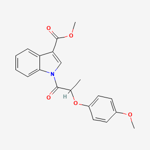 methyl 1-[2-(4-methoxyphenoxy)propanoyl]-1H-indole-3-carboxylate
