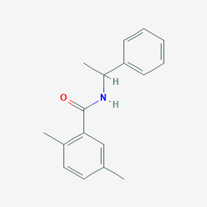 molecular formula C17H19NO B4108960 2,5-dimethyl-N-(1-phenylethyl)benzamide 