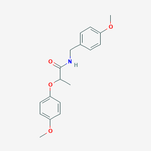 molecular formula C18H21NO4 B4108967 N-(4-methoxybenzyl)-2-(4-methoxyphenoxy)propanamide 