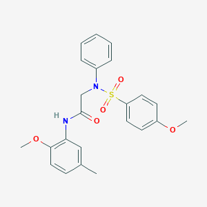 N-(2-methoxy-5-methylphenyl)-N~2~-[(4-methoxyphenyl)sulfonyl]-N~2~-phenylglycinamide