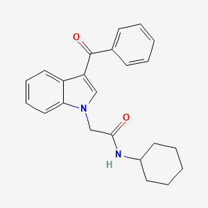 molecular formula C23H24N2O2 B4108986 2-(3-benzoyl-1H-indol-1-yl)-N-cyclohexylacetamide 