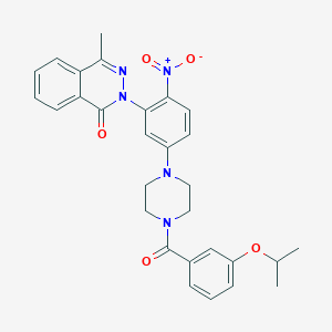 2-{5-[4-(3-isopropoxybenzoyl)-1-piperazinyl]-2-nitrophenyl}-4-methyl-1(2H)-phthalazinone