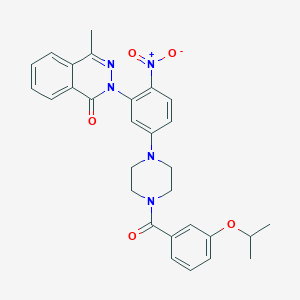 molecular formula C29H29N5O5 B4109043 2-{5-[4-(3-isopropoxybenzoyl)-1-piperazinyl]-2-nitrophenyl}-4-methyl-1(2H)-phthalazinone 