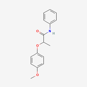 molecular formula C16H17NO3 B4109057 2-(4-methoxyphenoxy)-N-phenylpropanamide 