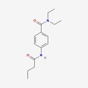 molecular formula C15H22N2O2 B4109064 4-(butyrylamino)-N,N-diethylbenzamide 