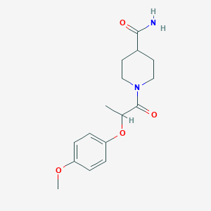 1-[2-(4-methoxyphenoxy)propanoyl]-4-piperidinecarboxamide