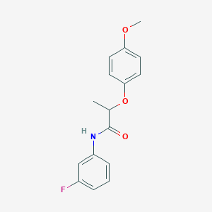 N-(3-fluorophenyl)-2-(4-methoxyphenoxy)propanamide