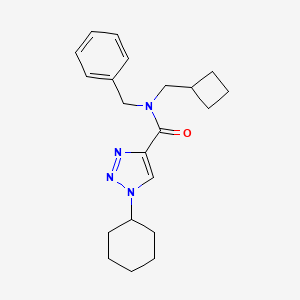 N-benzyl-N-(cyclobutylmethyl)-1-cyclohexyl-1H-1,2,3-triazole-4-carboxamide