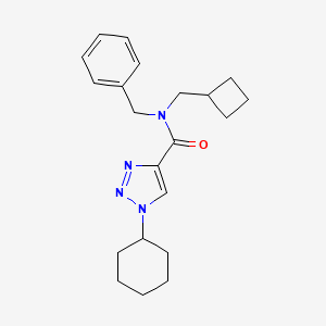 molecular formula C21H28N4O B4109136 N-benzyl-N-(cyclobutylmethyl)-1-cyclohexyl-1H-1,2,3-triazole-4-carboxamide 