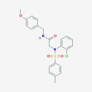 2-{2-chloro[(4-methylphenyl)sulfonyl]anilino}-N-(4-methoxybenzyl)acetamide