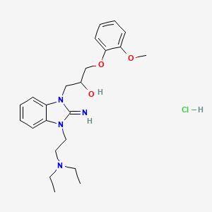 1-{3-[2-(diethylamino)ethyl]-2-imino-2,3-dihydro-1H-benzimidazol-1-yl}-3-(2-methoxyphenoxy)-2-propanol hydrochloride