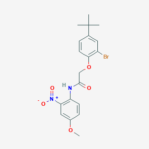 molecular formula C19H21BrN2O5 B4109159 2-(2-bromo-4-tert-butylphenoxy)-N-(4-methoxy-2-nitrophenyl)acetamide 