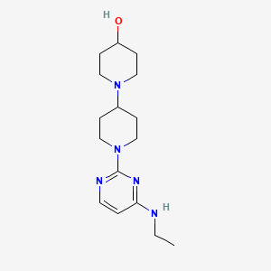 molecular formula C16H27N5O B4109190 1'-[4-(ethylamino)pyrimidin-2-yl]-1,4'-bipiperidin-4-ol 
