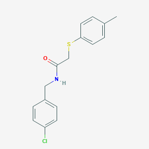 N-(4-chlorobenzyl)-2-[(4-methylphenyl)sulfanyl]acetamide