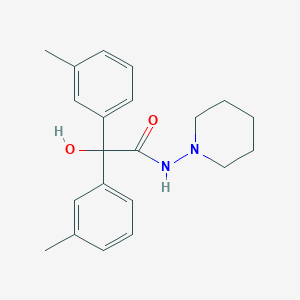 2-hydroxy-2,2-bis(3-methylphenyl)-N-(1-piperidinyl)acetamide