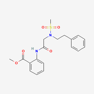 methyl 2-{[N-(methylsulfonyl)-N-(2-phenylethyl)glycyl]amino}benzoate