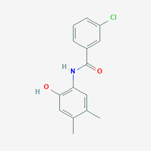 3-chloro-N-(2-hydroxy-4,5-dimethylphenyl)benzamide