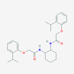 molecular formula C28H38N2O4 B4109253 N,N'-1,2-cyclohexanediylbis[2-(2-isopropylphenoxy)acetamide] 