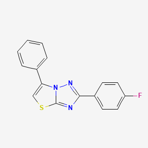 2-(4-fluorophenyl)-6-phenyl[1,3]thiazolo[3,2-b][1,2,4]triazole