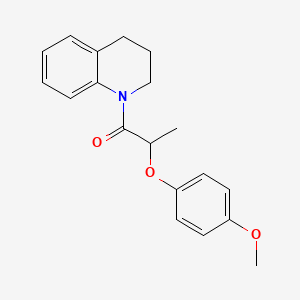 molecular formula C19H21NO3 B4109277 1-[2-(4-methoxyphenoxy)propanoyl]-1,2,3,4-tetrahydroquinoline 