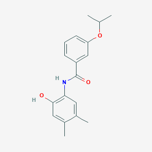 molecular formula C18H21NO3 B410928 N-(2-hydroxy-4,5-dimethylphenyl)-3-(propan-2-yloxy)benzamide 