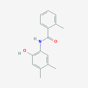 molecular formula C16H17NO2 B410930 N-(2-hydroxy-4,5-dimethylphenyl)-2-methylbenzamide 